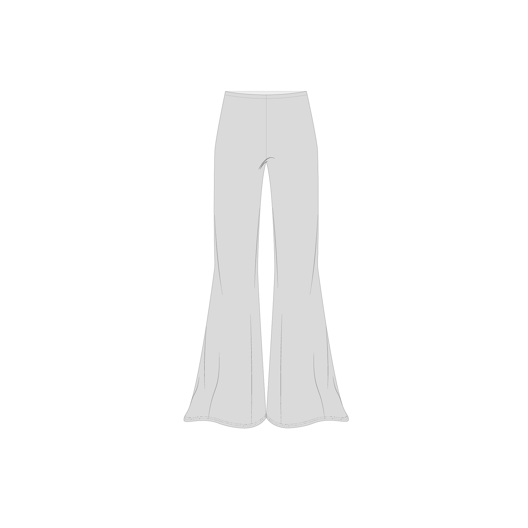 Pantalon taille haute